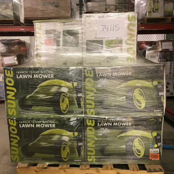 Battery Operated Mowers Pallets